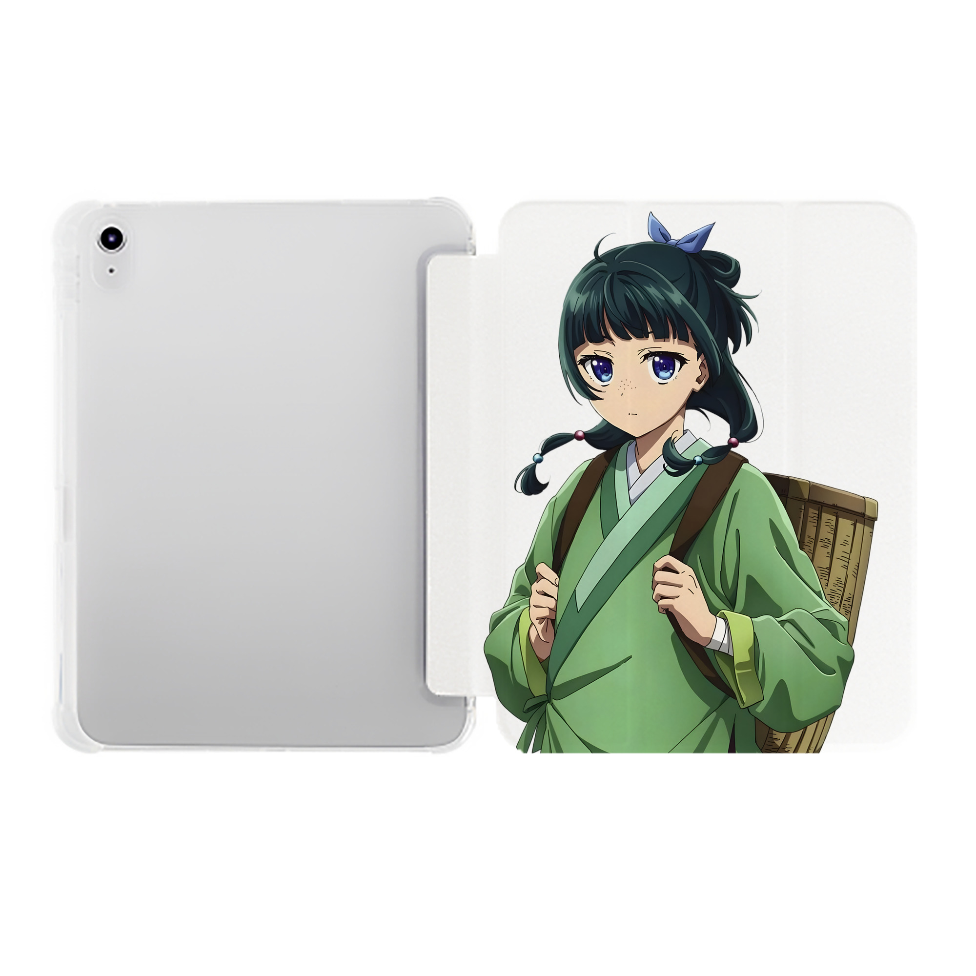 （画像用） 薬屋のひとりごと The Apothecary Diaries IPad ケース ペン収納付き 三つ折りスタンド PUレザー×シリコン 対応機種9.5/10.5/10.9インチ